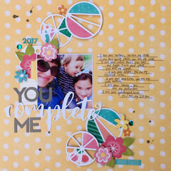 You Complete Me Layout by Caroli Schulz for Jillibean Soup