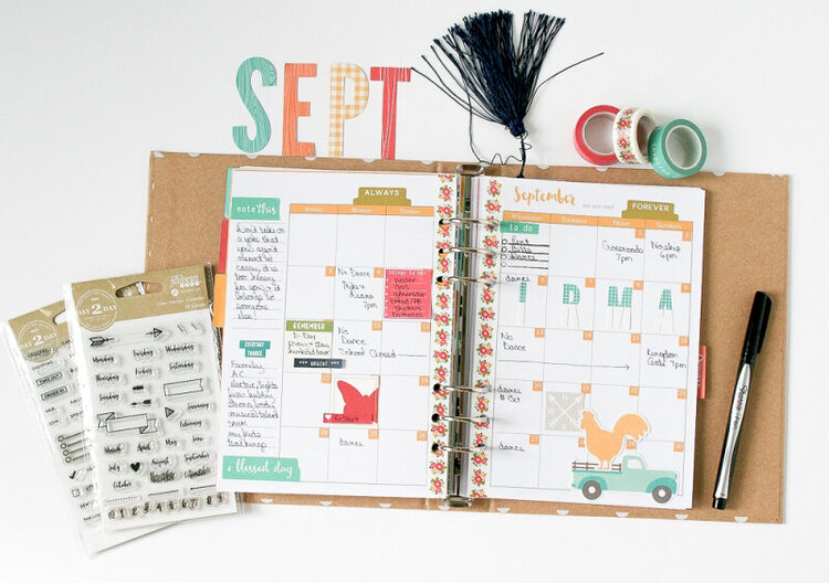 September Planner Pages by Wendy Antenucci