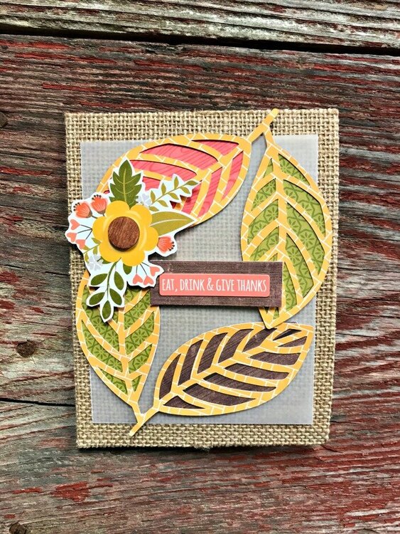 Eat, Drink &amp; Give Thanks Card by Patty Folchert