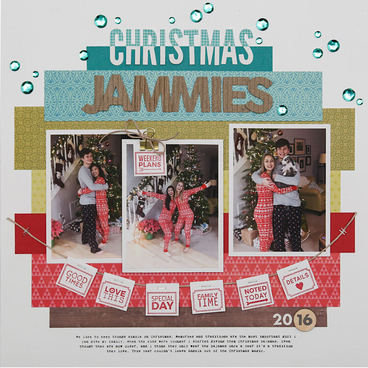 Christmas Jammies Layout by Summer Fullerton
