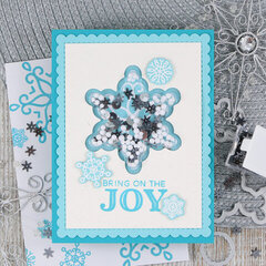 Bring Joy Christmas Shaker Card *Jilibean Soup*