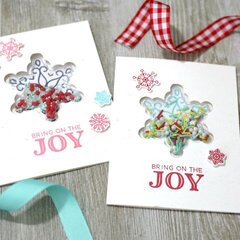 "Bring on the Joy" Snowflake Christmas Card Set *Jillibean Soup*