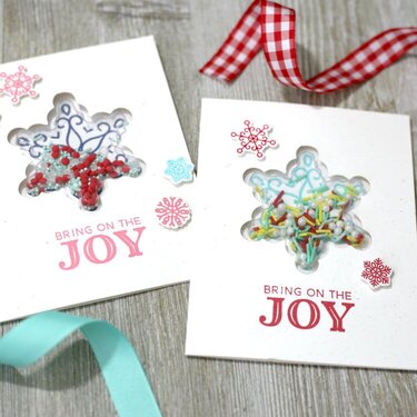 &quot;Bring on the Joy&quot; Snowflake Christmas Card Set *Jillibean Soup*