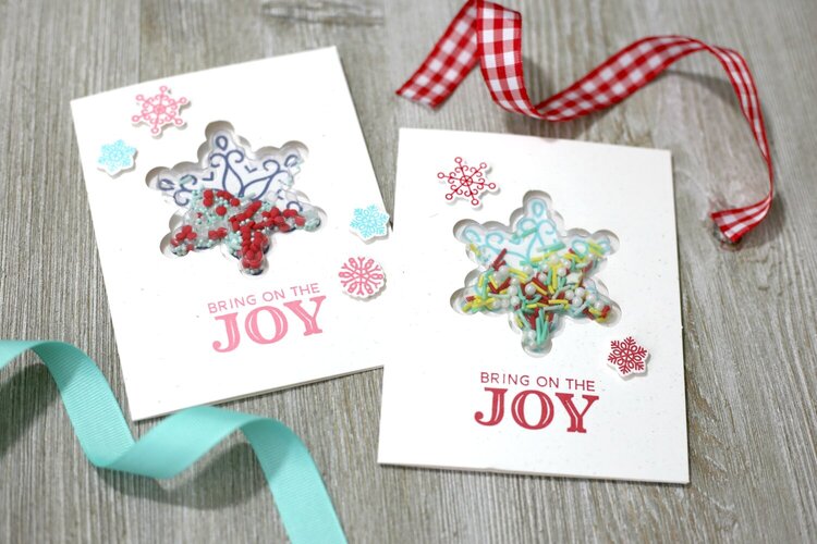 &quot;Bring on the Joy&quot; Snowflake Christmas Card Set *Jillibean Soup*