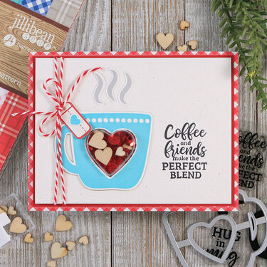 Coffee and Friends Shaker Card *Jillibean Soup*