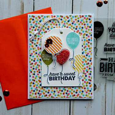 Balloon Happy Birthday Card *Jillibean Soup*
