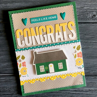 &quot;Congrats&quot; House Card *Jillibean Soup*