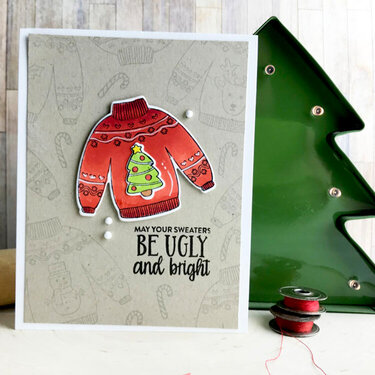 Ugly and Bright Christmas Card *Jillibean Soup*