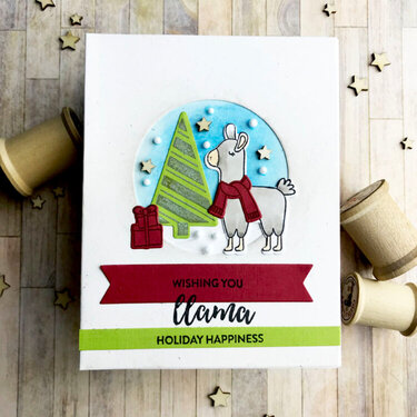 Llama Holiday Happiness Christmas Card *Jillibean Soup*
