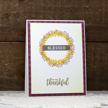 &quot;Blessed and Thankful&quot; Stamped Card *Jillibean Soup*