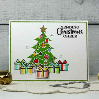 &quot;Sending Christmas Cheer&quot; Tree Card *Jillibean Soup*