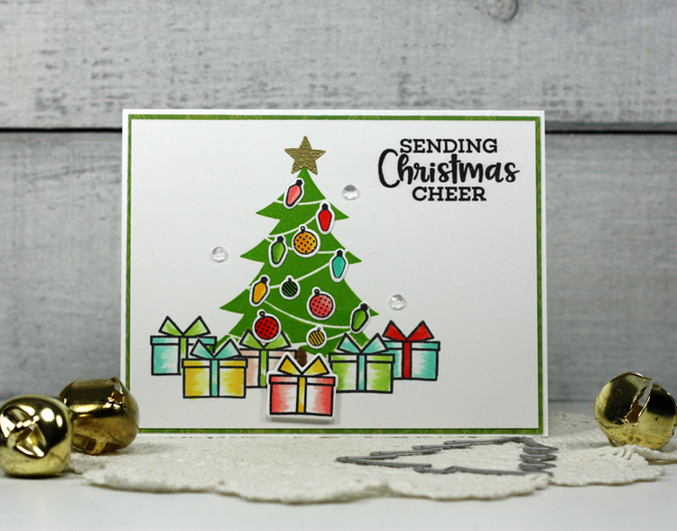 &quot;Sending Christmas Cheer&quot; Tree Card *Jillibean Soup*