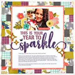"Your Year to Sparkle" Layout *Jillibean Soup*