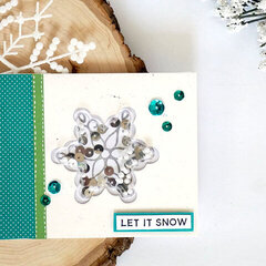 "Let It Snow" Snowflake Shaker Card *Jillibean Soup*