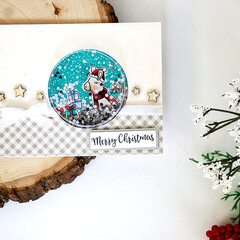 "Merry Christmas" Llama Shaker Card *Jilibean Soup*