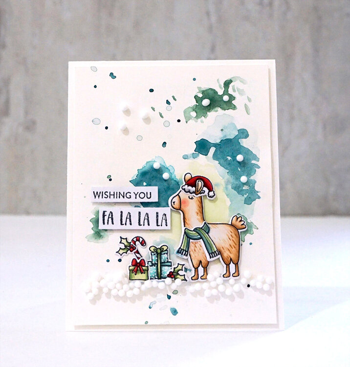 Wishing You Fa La La (Llama Card) *Jillibean Soup*