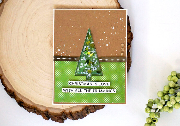 Christmas is Joy Tree Shaker Card *Jillibean Soup*