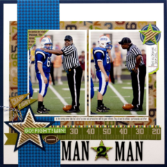 Man 2 Man by Laina Lamb featuring the Game Day Chili Collection from Jillibean Soup