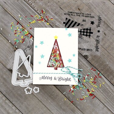 Merry &amp; Bright Tree Shaker Card *Jillibean Soup*