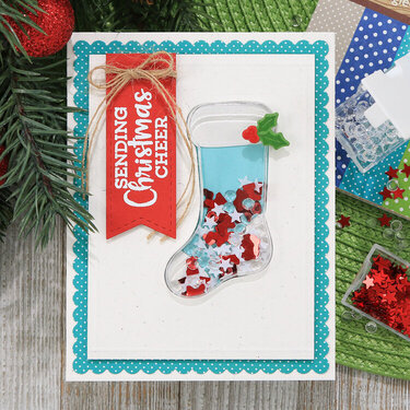 Sending Christmas Cheer Shaker Card *Jillibean Soup*