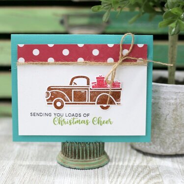 Sending Christmas Cheer Truck Shaker Card *Jillibean Soup*