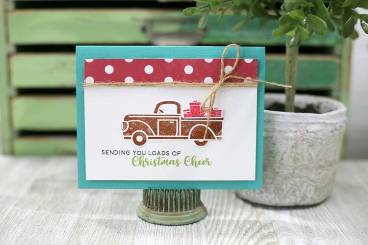 Sending Christmas Cheer Truck Shaker Card *Jillibean Soup*