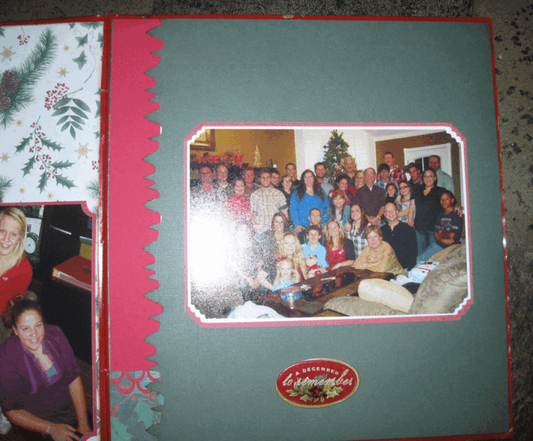 Page from Christmas Paper Bag Album 2011