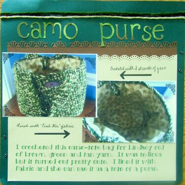 camo purse