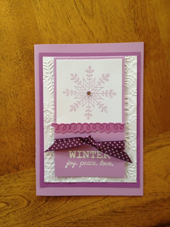 Snowflake in lavender