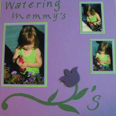 Watering Mommy&#039;s Flowers