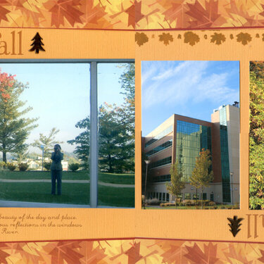 Reflections of Fall 2 page layout