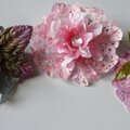 Handmade Paper,Silk and Styrofoam Flowers