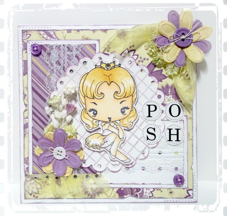 Purple Posh Card
