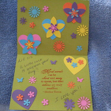Cheerful Card for my sister