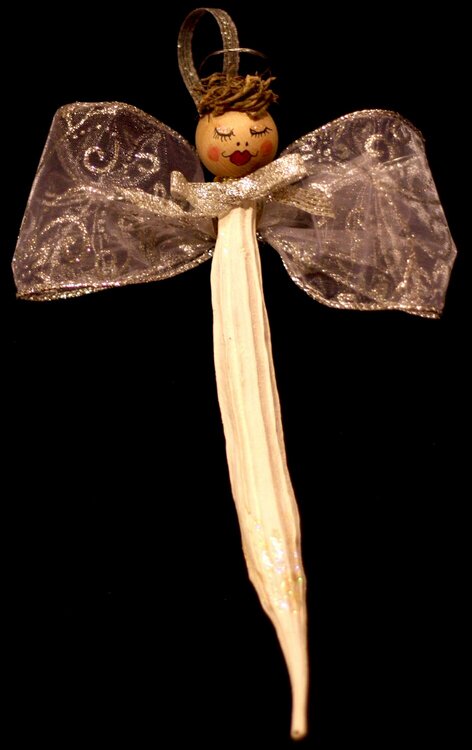 Okra Angel Ornament