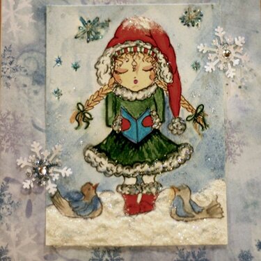 Little Snow Angel card