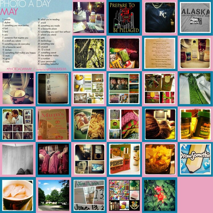 May Photo-A-Day (instagram) layout