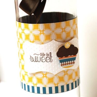 "life is sweet" Thank You Altered Jar
