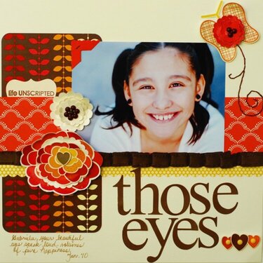 &quot;those eyes...&quot; Pebbles DT, Linnie Bell