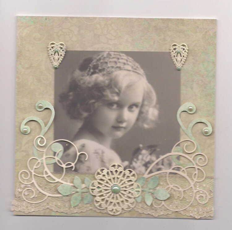 Shabby green Birthday