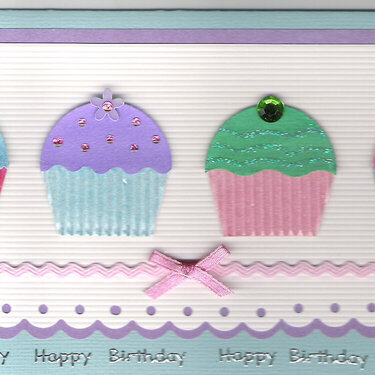 4 Cupcakes card