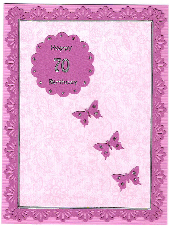 70th birthday card