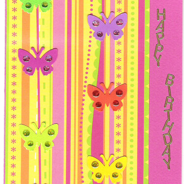 7 Butterflies card