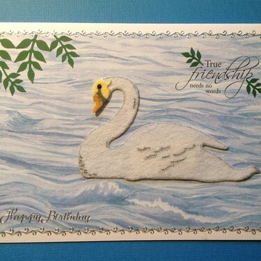 Annette&#039;s Swan card