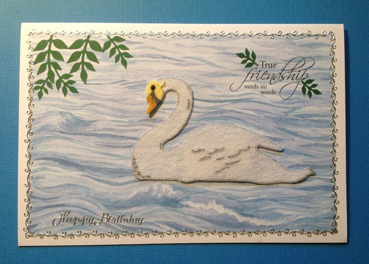 Annette&#039;s Swan card