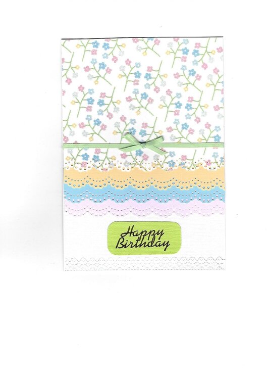 Lacy birthday card