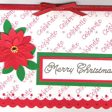 Christmas Poinsettia card