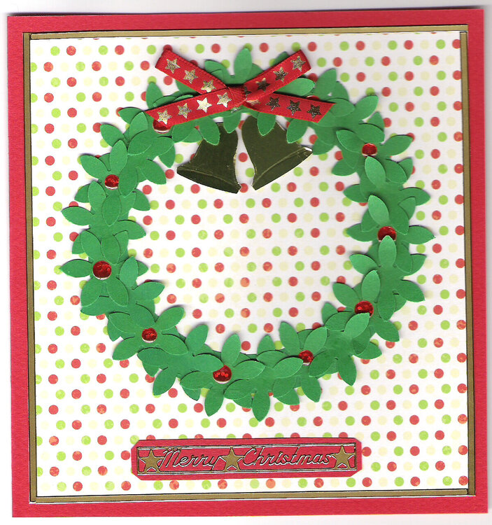 Christmas wreath with bells