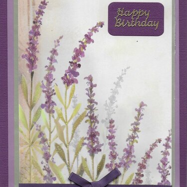 Corinne&#039;s lavender card