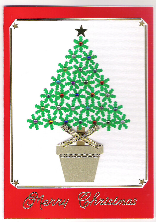 Rhinestone Christmas tree